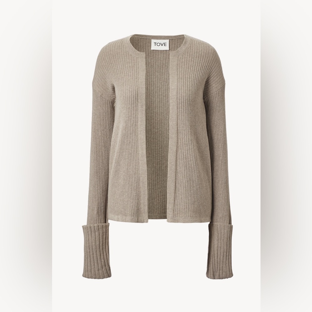 TOVE Charlotte Knitted Cardigan Barley